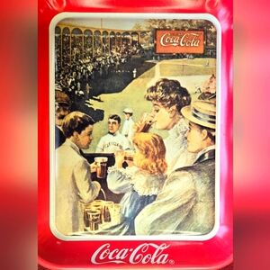 Coca Cola Company Baseball Themed Serving Tray -  1989